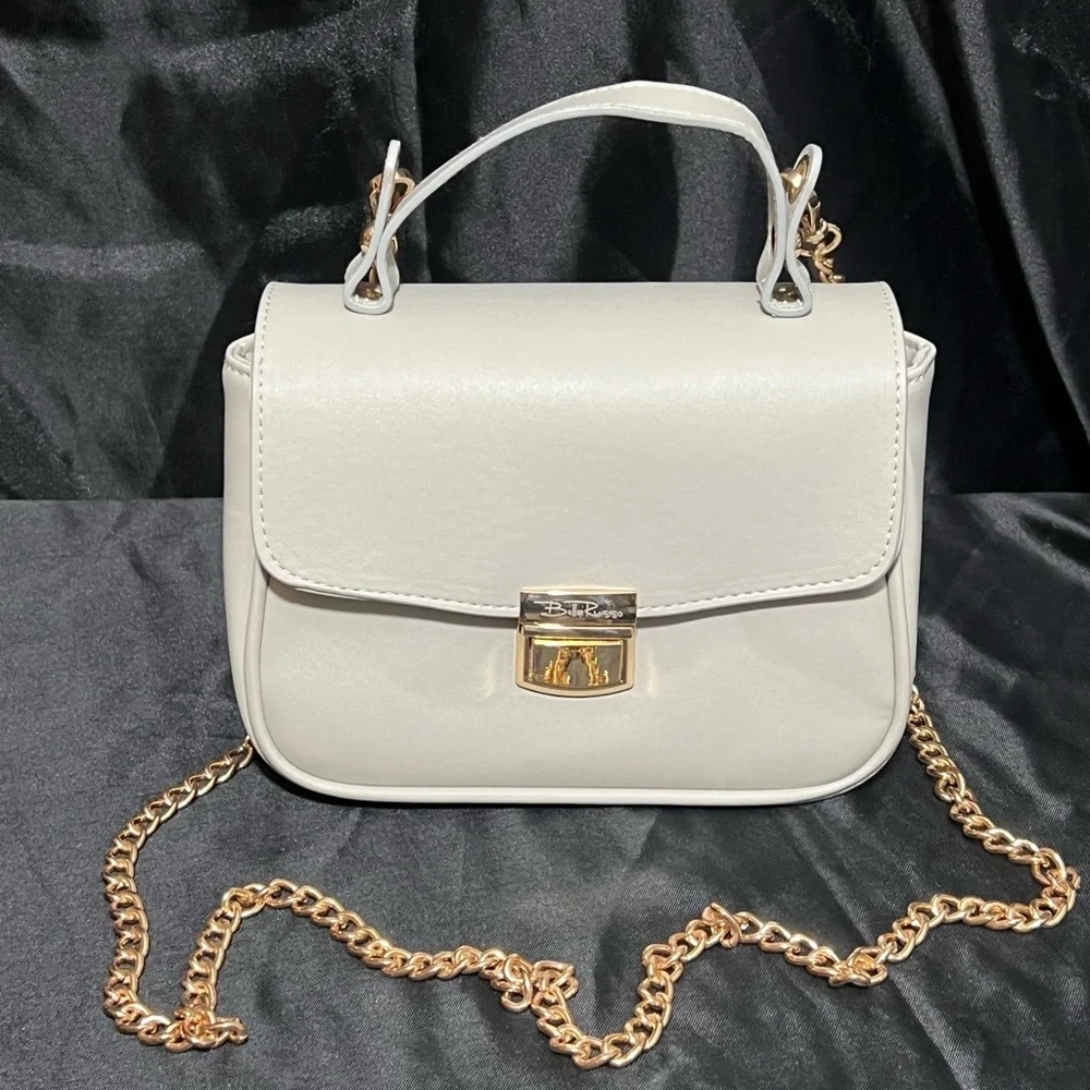 Bella Russo - Womens Light Grey Crossbody Purse